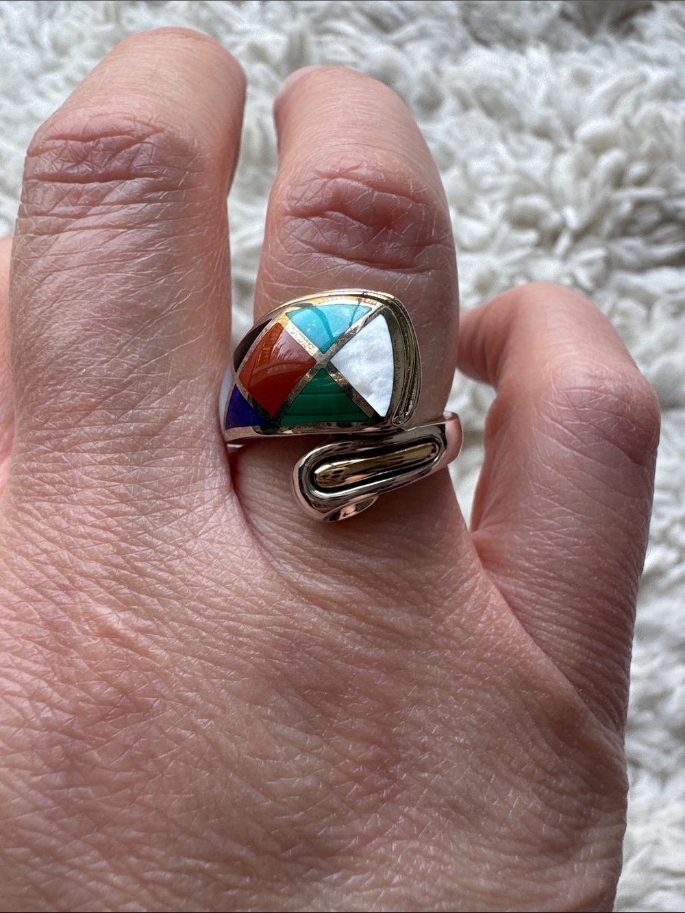 Eric Grossbardt Bypass 18k and Sterling Ring